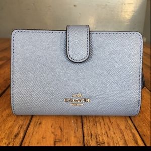 Coach light blue wallet